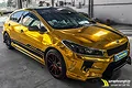 Dán đổi màu vàng Chrome Kia Cerato - ảnh 1