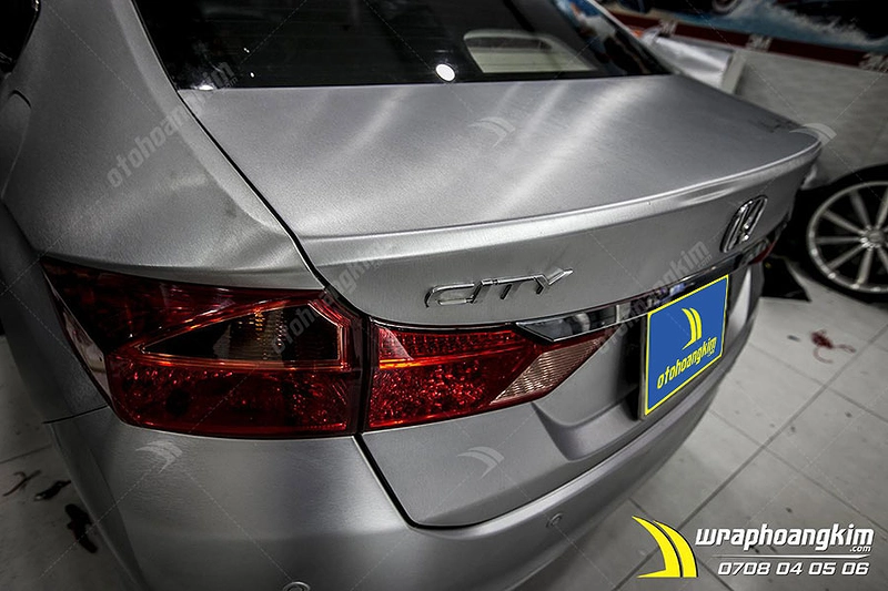 Dán đổi màu nhôm xước ánh kim Honda City