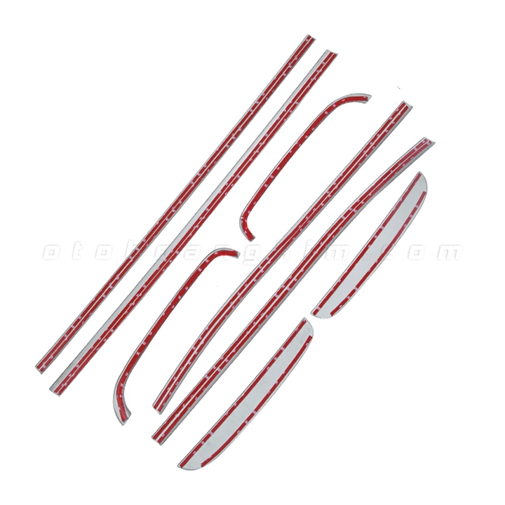 Viền chỉ kính Ford Ranger [2015-2021] 8 chi tiết