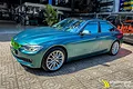 Dán đổi màu mờ bóng đá quý xanh ánh kim Bmw 320i - ảnh 1