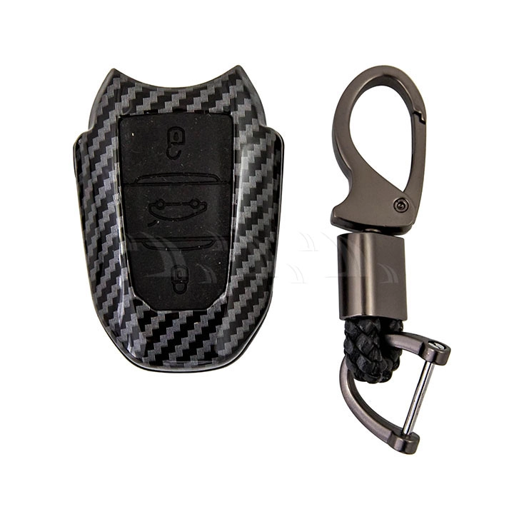 Bao móc khóa cacbon Peugeot - Ảnh 1