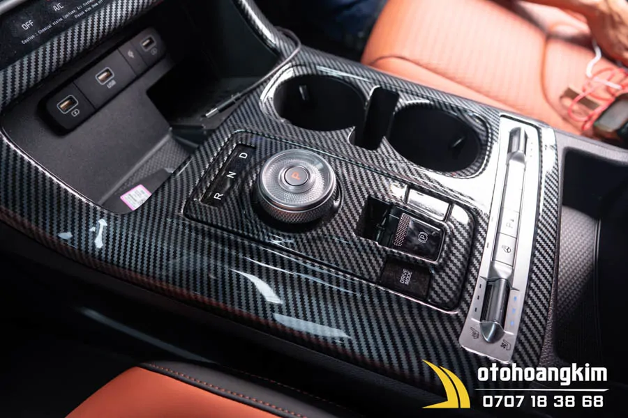 Ốp Nội Thất Kia Carnival 2022 Cacbon - Ảnh 4