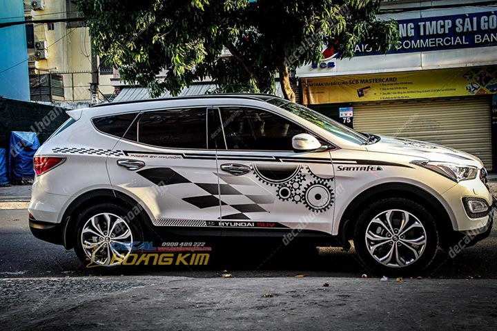 Tem Xe Hyundai Santafe - HSA001 - Ảnh 1