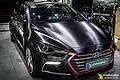 Dán đổi màu nhôm xước đen Hyundai Elantra - ảnh 1