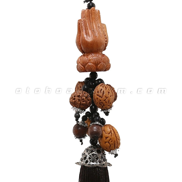 Dây treo gỗ tay phật (dây đen)