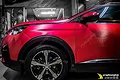 Dán đổi màu nhôm xước đỏ Peugeot 3008 - ảnh 5