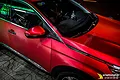 Dán đổi màu nhôm xước đỏ Peugeot 3008 - ảnh 2