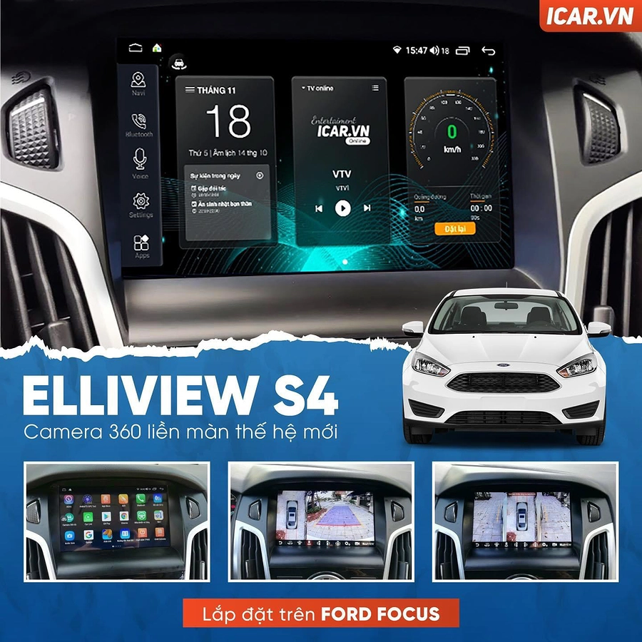 Màn Hình Android Elliview S4 Basic 3/32GB 9 Inch - Ảnh 1
