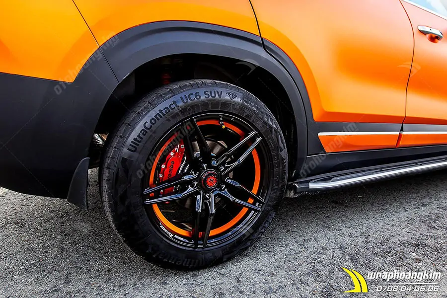 Dán đổi màu cam mờ Kia Seltos - Ảnh 4