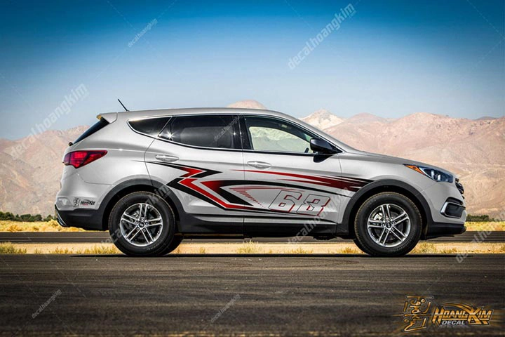 Tem Xe Hyundai Santafe - HSA004 - Ảnh 1