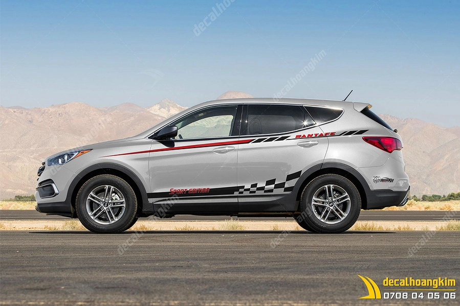 Tem Xe Hyundai Santafe - HSA023 - Ảnh 1