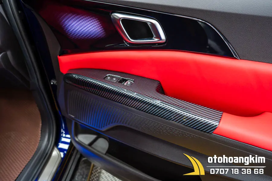 Ốp Nội Thất Kia Carnival 2022 Cacbon - Ảnh 9
