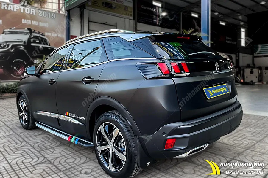 Dán đổi màu full đen mờ Peugeot 3008 - Ảnh 2