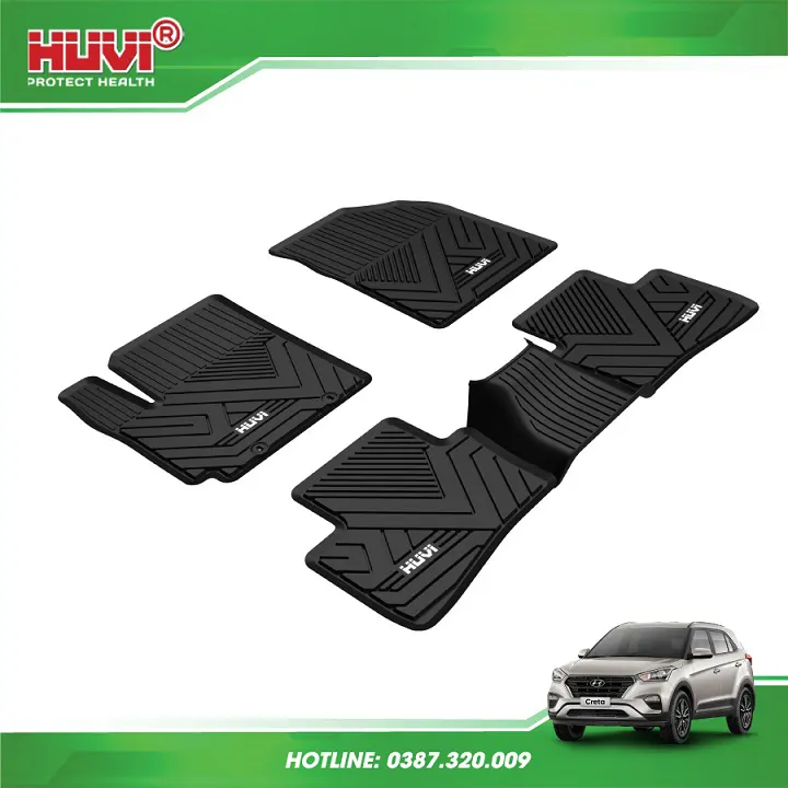 Thảm Lót Sàn Huvi Hyundai Creta 2021 2D - Ảnh 3