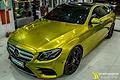 Dán đổi màu Candy vàng Gold Mercedes E 300 - ảnh 1