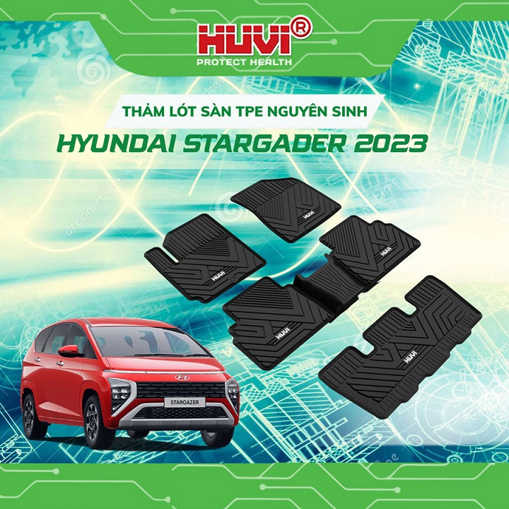 Thảm Lót Sàn Huvi Hyundai Stargazer 2023 2D - Ảnh 1