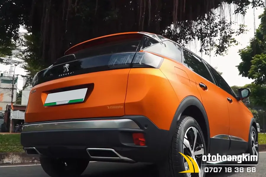 Dán Đổi Màu Matte Orange Peugeot 3008 - Ảnh 4