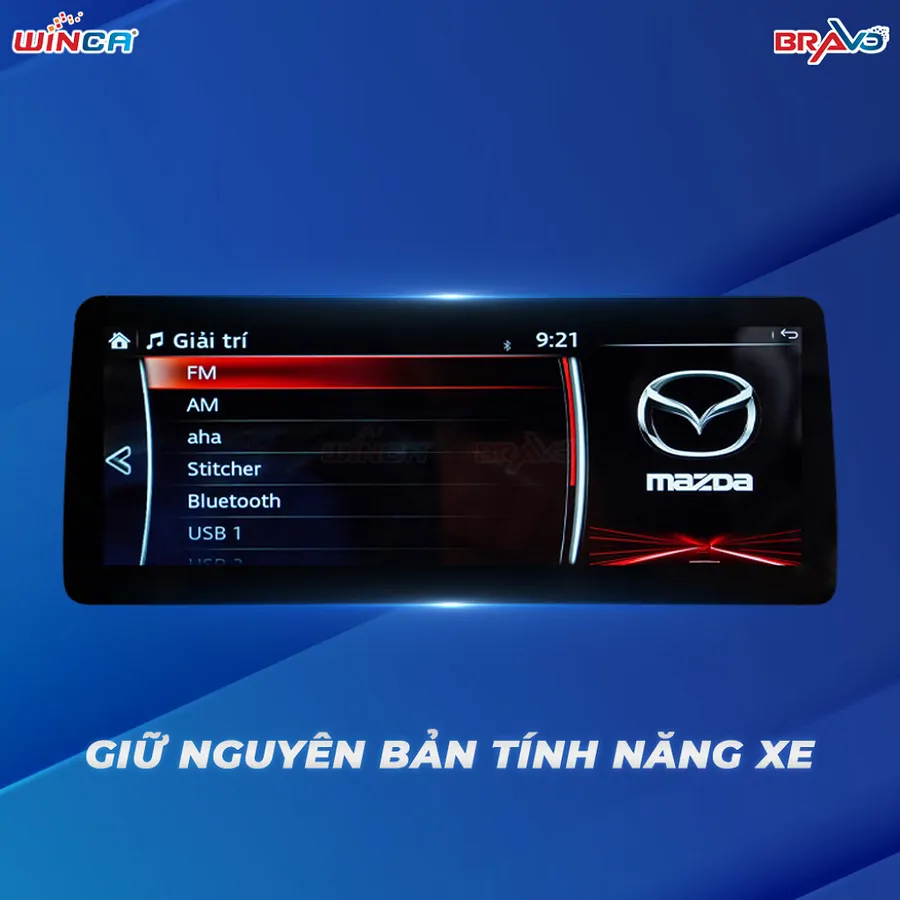 Màn hình android Winca Mazda S400+ Pro 360 12.3 inch - Ảnh 3
