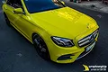 Dán đổi màu Candy vàng Mercedes E 300 - ảnh 6