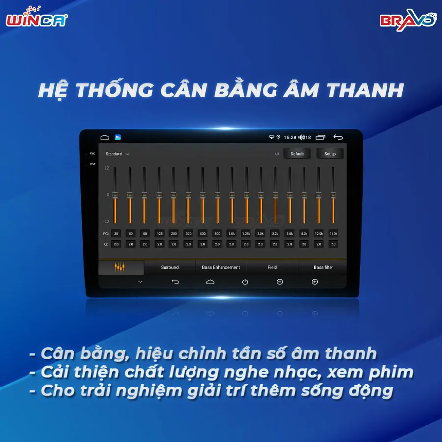 Màn hình android Winca S400+ Pro 360 QLED 2K DTS 9 inch - Ảnh 3