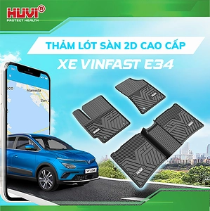 Thảm lót sàn Huvi ô tô Vinfast E34 2D cao cấp