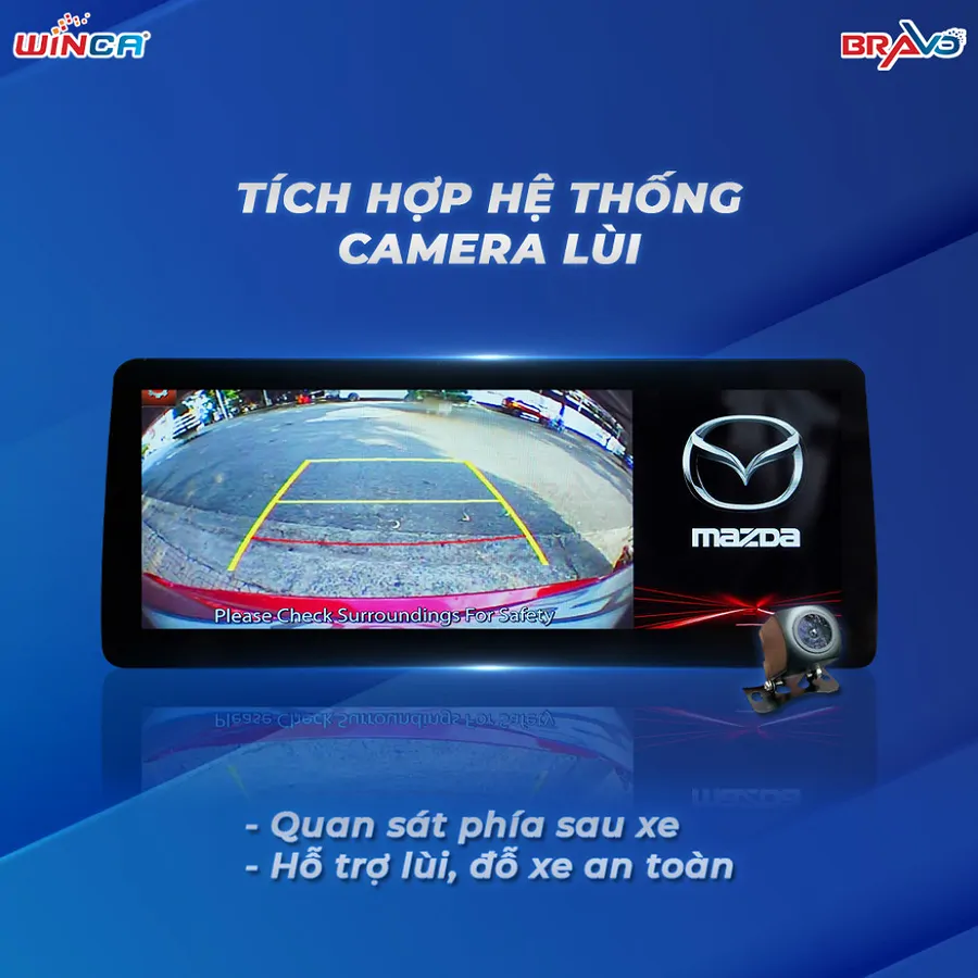 Màn hình android Winca Mazda S300+ 10.25 inch - Ảnh 3