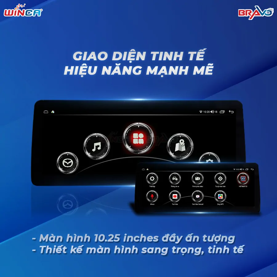 Màn hình android Winca Mazda S300+ 10.25 inch - Ảnh 2