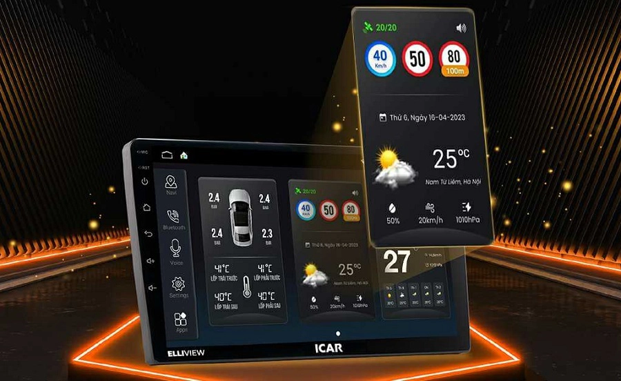 Màn hình Android ICAR Elliview UE Lite - Ảnh 1