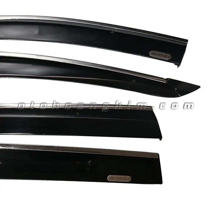 Vè che mưa Toyota Avanza 2022 viền inox dày - Ảnh 2