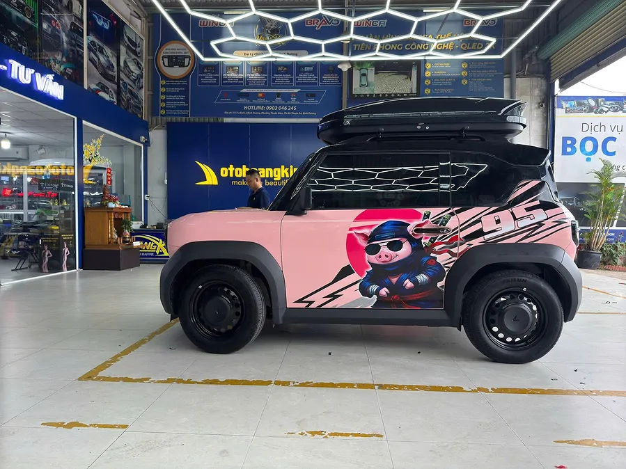 Hộp đựng đồ trên nóc xe Shiturui 580L đen - Ảnh 3