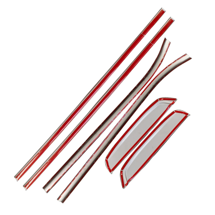 Viền Chỉ Kính Ford Ranger 2022+ 6 Chi Tiết - Ảnh 1