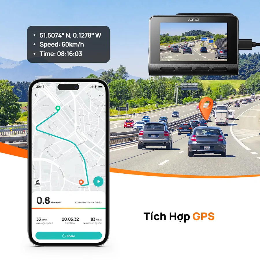 Camera hành trình 70mai A810S (combo) - Ảnh 8