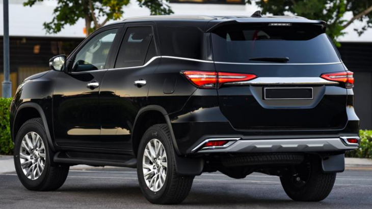 Ốp cản sau Fortuner 2017+ (trừ Legender)