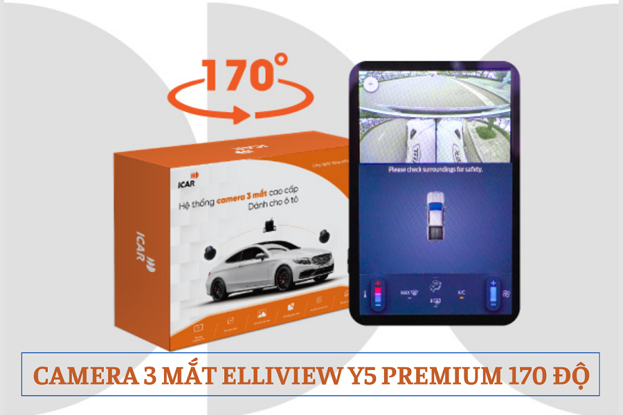 Camera 3 Mắt Elliview Y5 Premium 170 Độ - Ảnh 3
