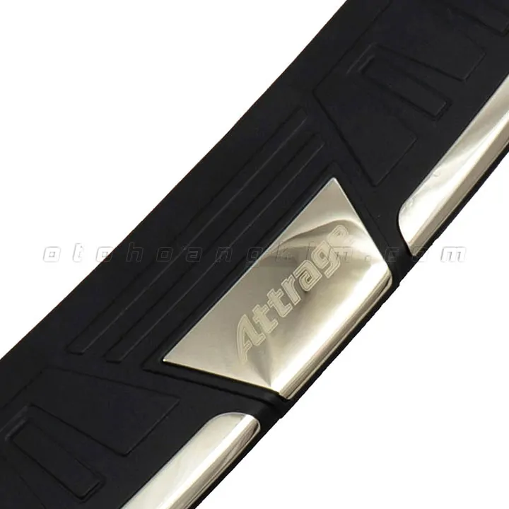 Chống trầy cốp ngoài Mitsubishi Attrage [2015-2020] nhựa đen - Ảnh 3