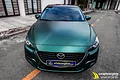 Dán đổi màu mờ bóng xanh ánh kim Mazda  3 - ảnh 3