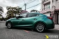 Dán đổi màu mờ bóng xanh ánh kim Mazda  3 - ảnh 2