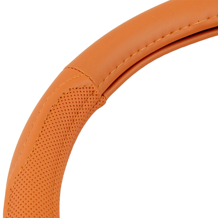 Bọc Vô Lăng Cao Su Loại 1 Màu Nâu Đơn Giản - Ảnh 1