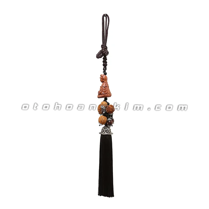Dây treo gỗ phật Quan Âm (dây đen) - Ảnh 2