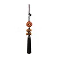 Dây treo gỗ đôi cá chép  (dây đen) - ảnh 1