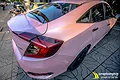 Dán đổi màu mờ bóng hồng phấn ánh kim Honda Civic - ảnh 1