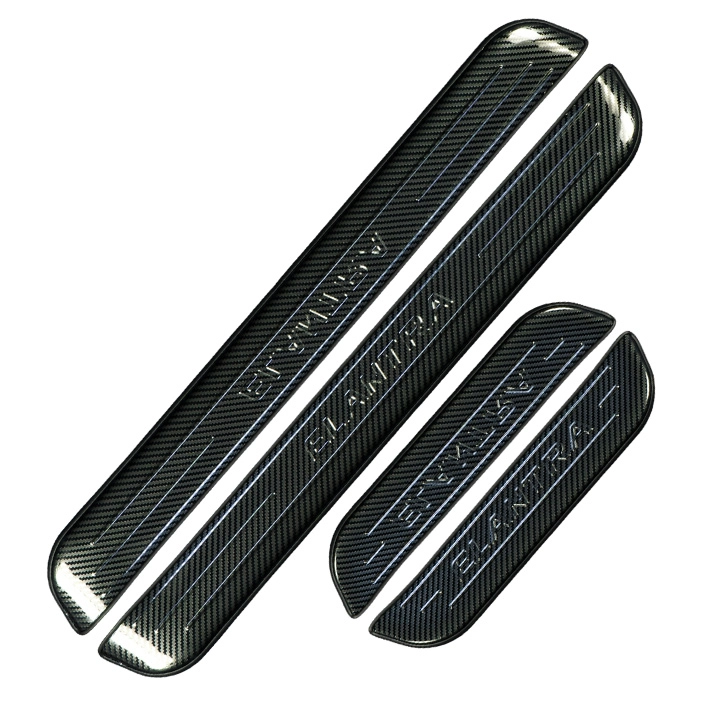 Nẹp Bước Chân Ngoài Hyundai Elantra [2018-2022] Cacbon - Ảnh 1