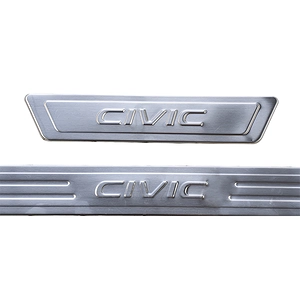Nẹp Bước Chân Ngoài Honda Civic 2022 Inox