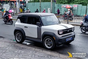 Tem Xe Vinfast VF3 - Tem sọc thể thao