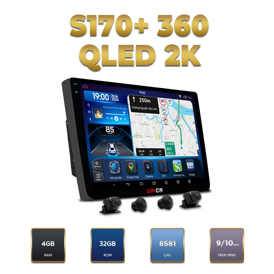 Màn hình android Winca S170+ Pro 360 QLED 2K 10 inch - Ảnh 1