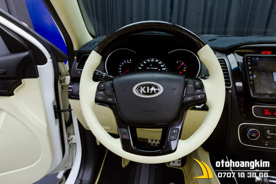 Đổi Màu Nội Thất Xe Sorento Màu Trắng - Ảnh 16
