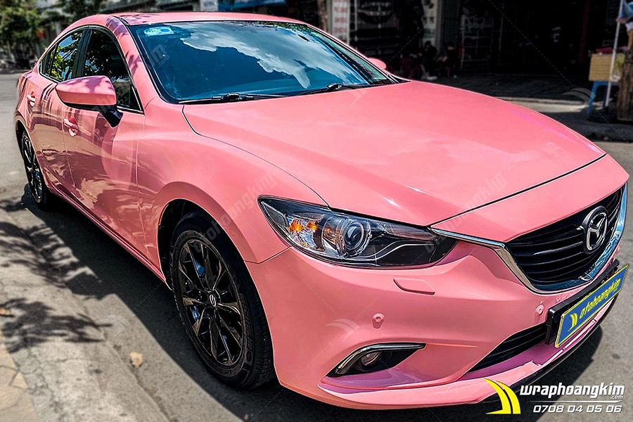 Dán đổi màu Candy ma thuật hồng tím mơ màng Mazda 6 - Ảnh 1