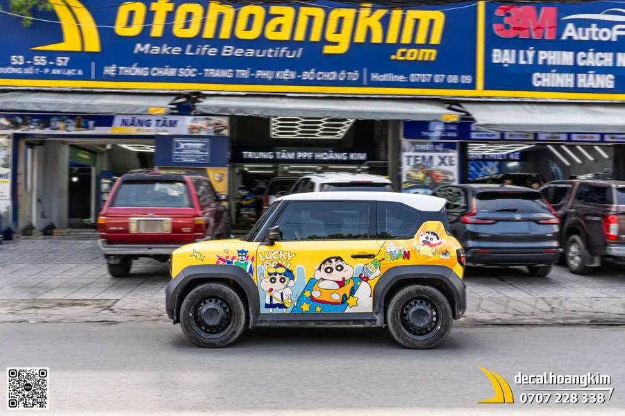 Tem xe VinFast VF3 phong cách hoạt hình Shin Chan - Ảnh 2