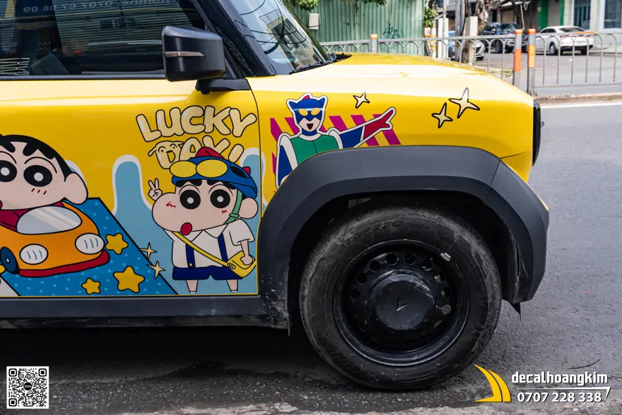 Tem xe VinFast VF3 phong cách hoạt hình Shin Chan - Ảnh 5