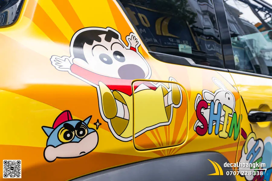 Tem xe VinFast VF3 phong cách hoạt hình Shin Chan - Ảnh 3